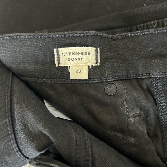 Madewell Skinny Skinny Ankle Jeans in Black 28 - Picture 3 of 3